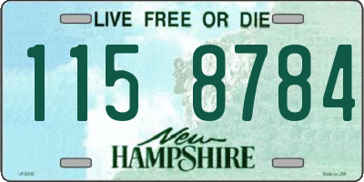 NH license plate 1158784