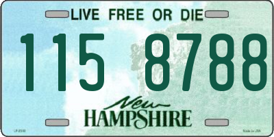 NH license plate 1158788