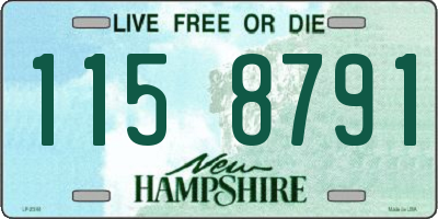 NH license plate 1158791