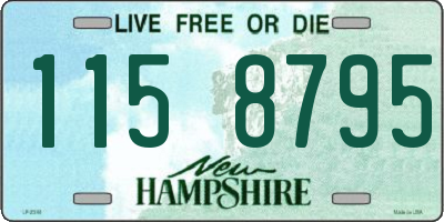 NH license plate 1158795