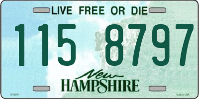 NH license plate 1158797