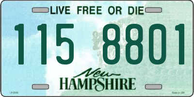 NH license plate 1158801