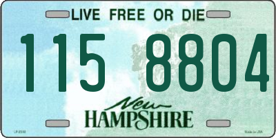 NH license plate 1158804