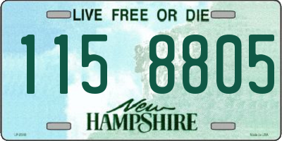 NH license plate 1158805