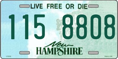 NH license plate 1158808