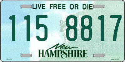 NH license plate 1158817