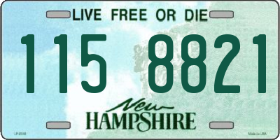 NH license plate 1158821