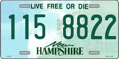 NH license plate 1158822