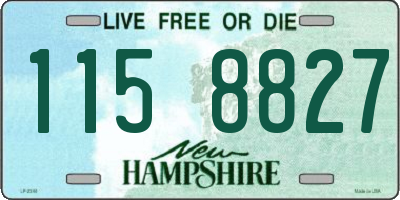 NH license plate 1158827