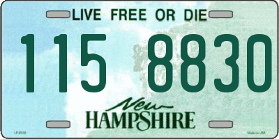 NH license plate 1158830