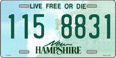 NH license plate 1158831