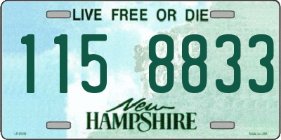 NH license plate 1158833