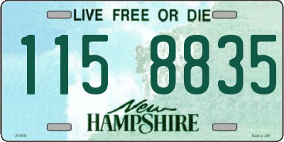 NH license plate 1158835