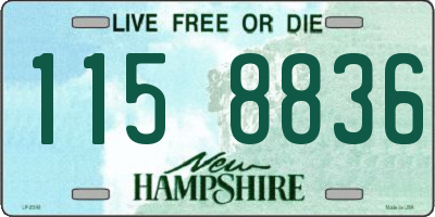 NH license plate 1158836