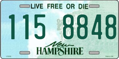 NH license plate 1158848