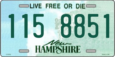 NH license plate 1158851