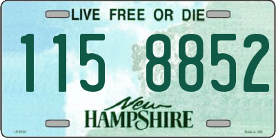 NH license plate 1158852