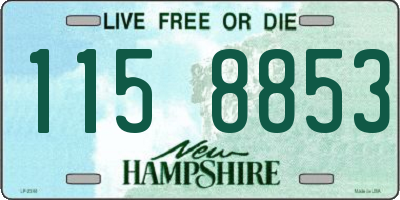 NH license plate 1158853