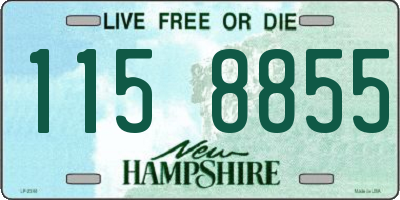 NH license plate 1158855