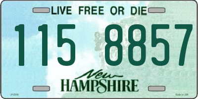 NH license plate 1158857