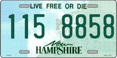 NH license plate 1158858