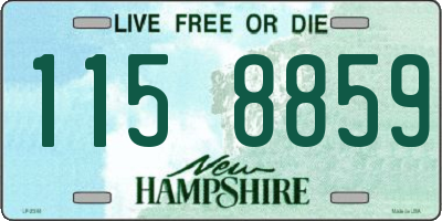 NH license plate 1158859