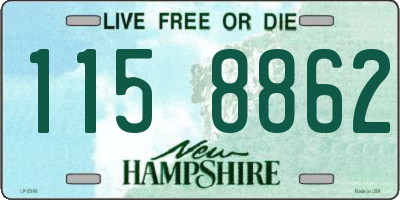 NH license plate 1158862