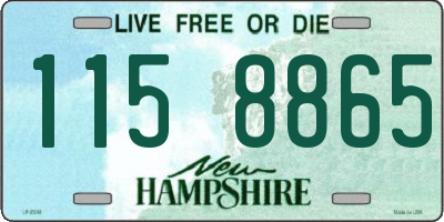 NH license plate 1158865