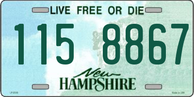 NH license plate 1158867