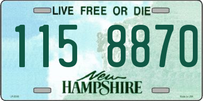 NH license plate 1158870
