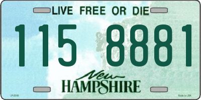 NH license plate 1158881