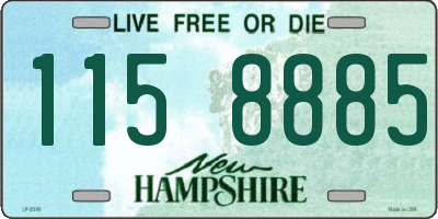 NH license plate 1158885
