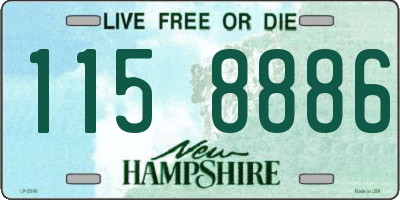 NH license plate 1158886