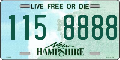 NH license plate 1158888