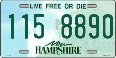NH license plate 1158890