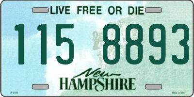 NH license plate 1158893