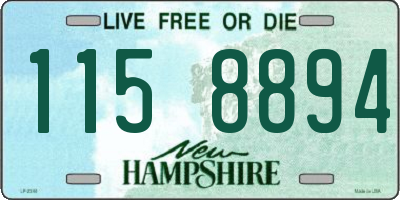NH license plate 1158894