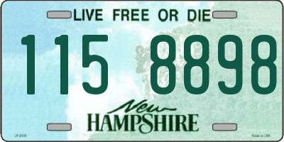NH license plate 1158898