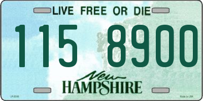 NH license plate 1158900