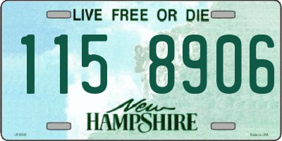 NH license plate 1158906