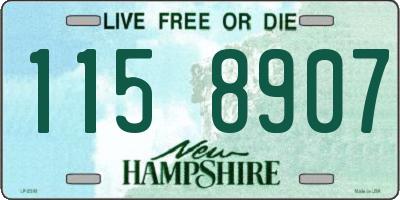 NH license plate 1158907