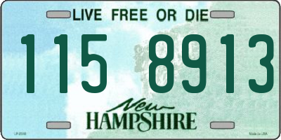 NH license plate 1158913