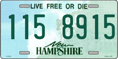 NH license plate 1158915