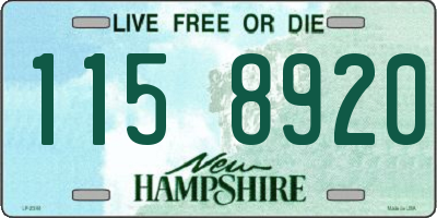 NH license plate 1158920