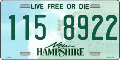 NH license plate 1158922