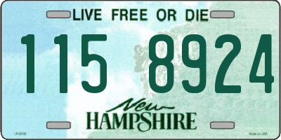 NH license plate 1158924