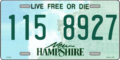 NH license plate 1158927