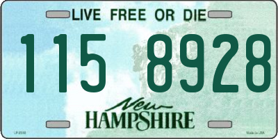NH license plate 1158928