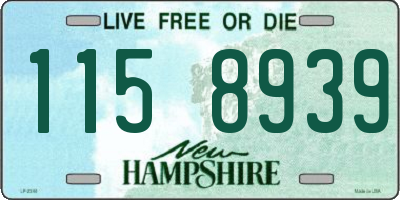 NH license plate 1158939