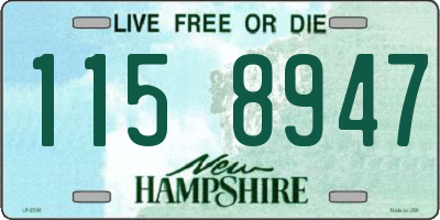 NH license plate 1158947